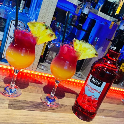 Aroma Bar & Restaurant Fruit Juices and Bols Syrup in Broxburn.